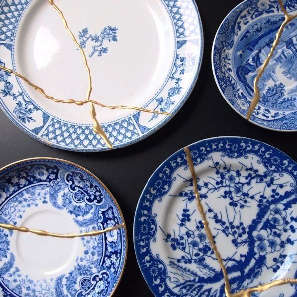 KINTSUGI FINE BONE TABLEWARE PORCELAIN X JAPANA – SET OF 2
