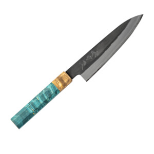 mutsumi hinoura kurouchi gyuto auf weißem Hintergrund