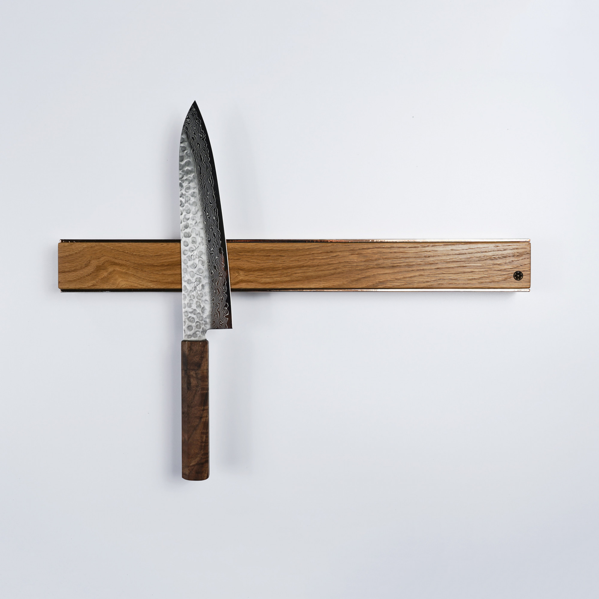 Wall Mounted Magnetic Wood Knife Rack Kitchen Premium oak walnut