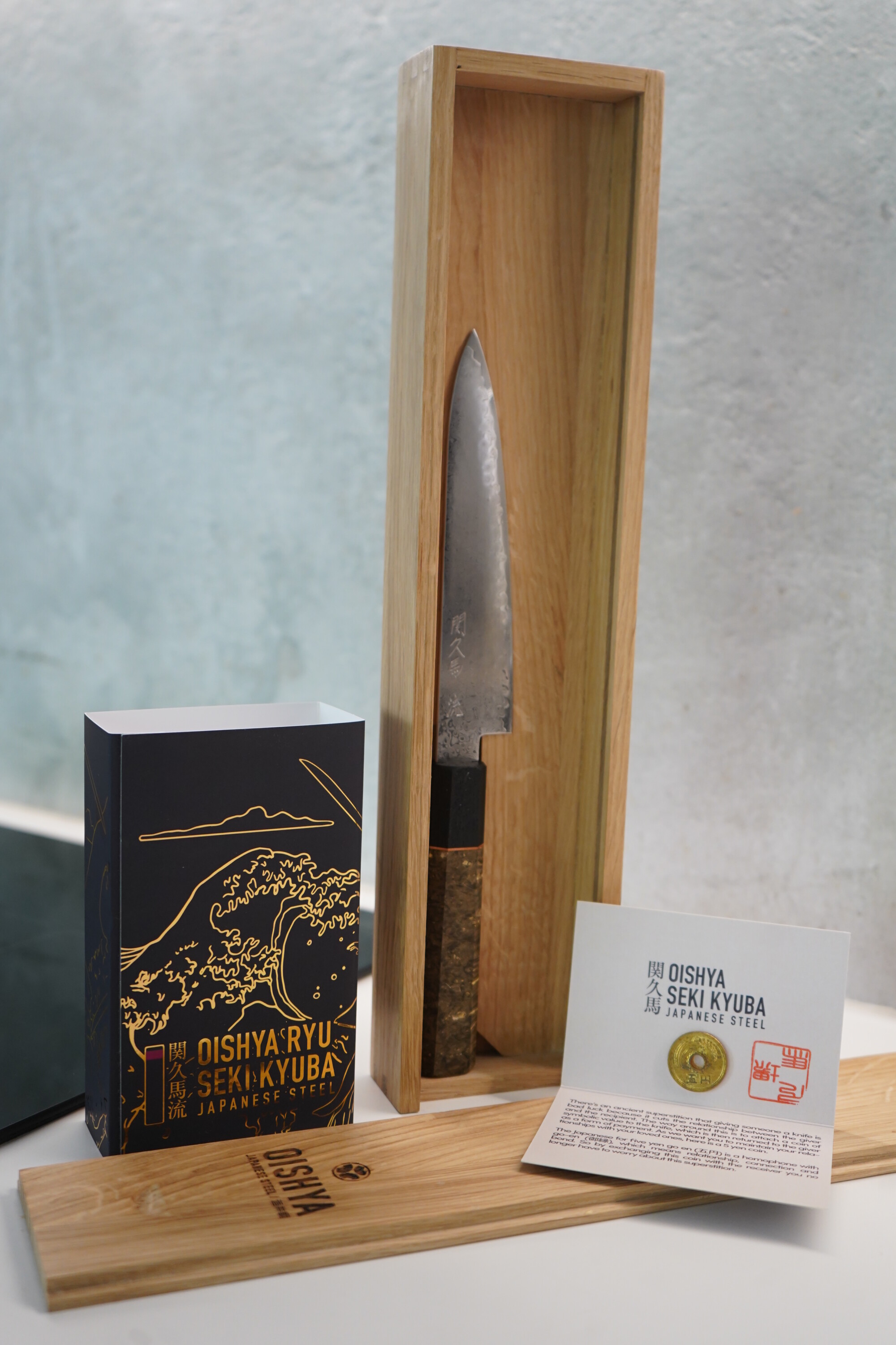 gifting the knife with 5 yen coin