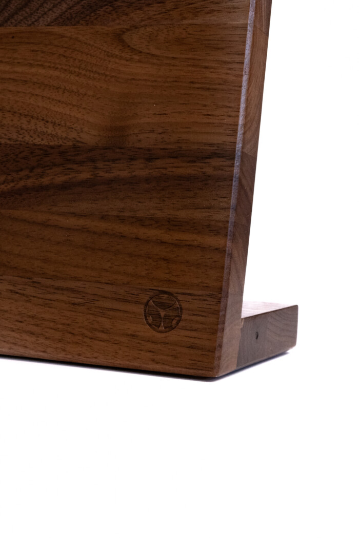 magnetischer messerständer aus amerikanischem nussbaum