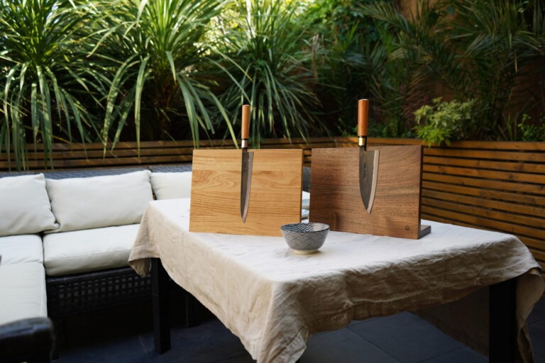 magnetic kitchen knife stand block