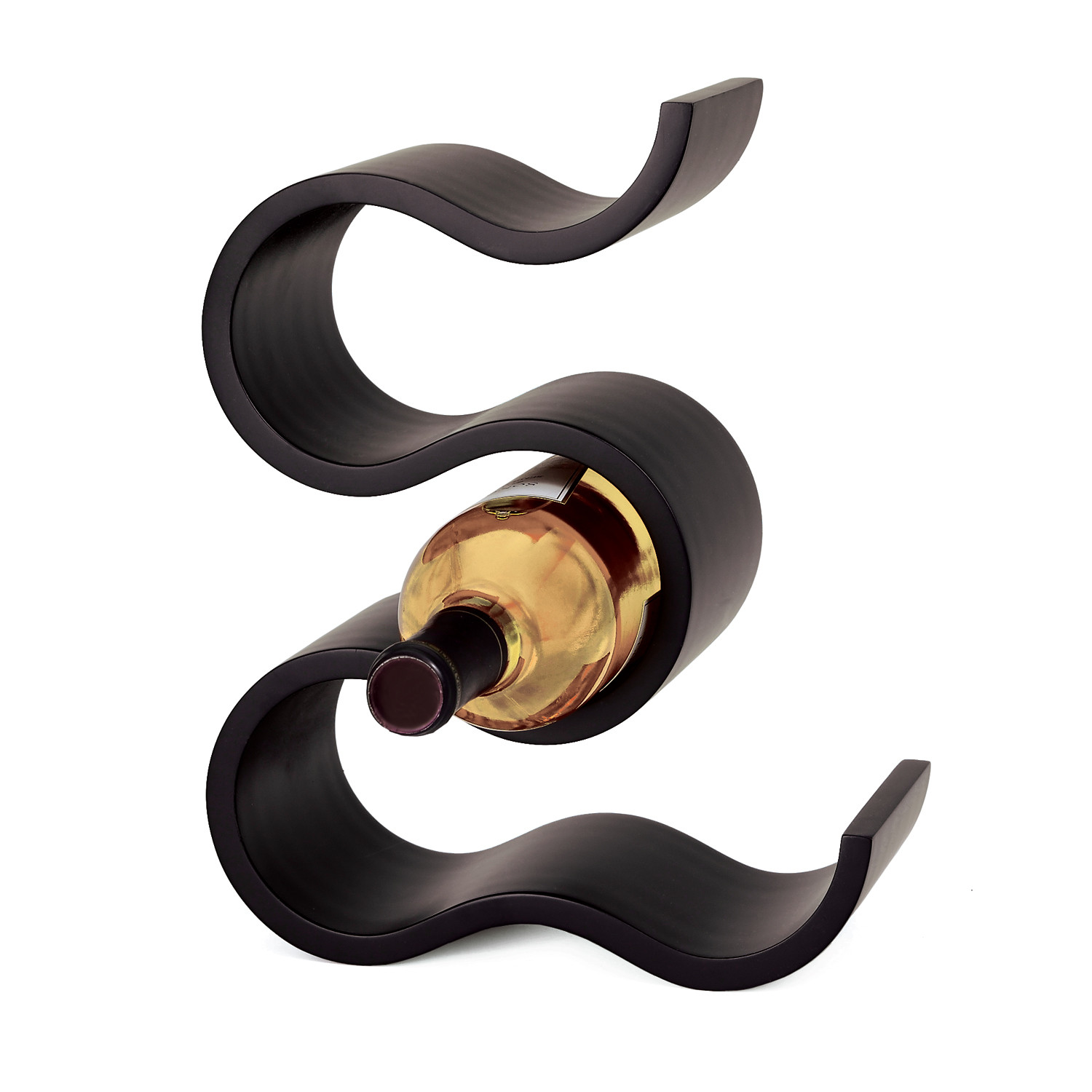contemporary wine rack wood