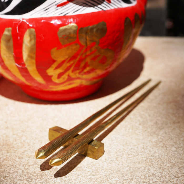 chopsticks oishya brass