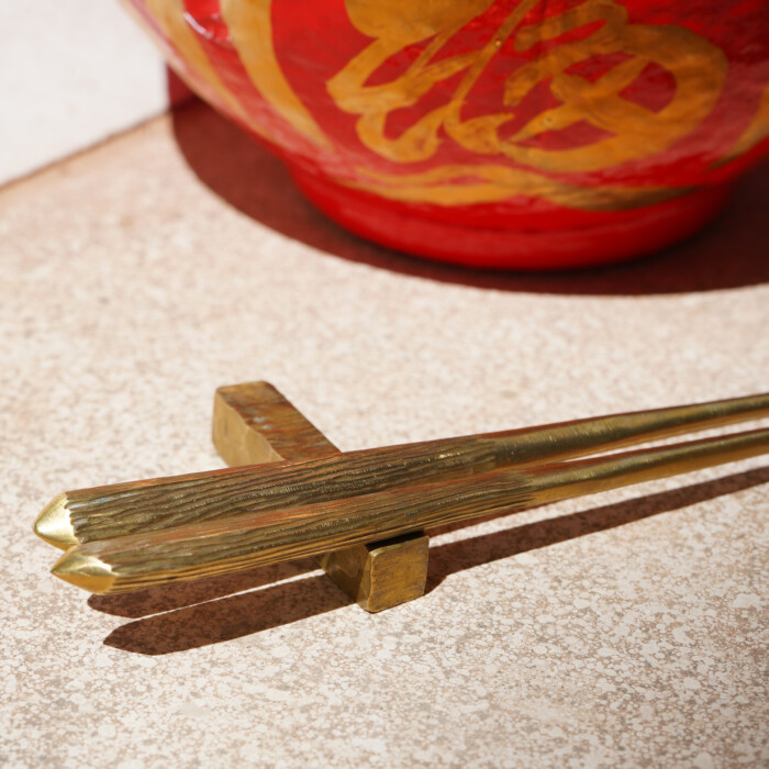 chopsticks oishya brass