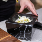 marble mortar with a pestle by oishya