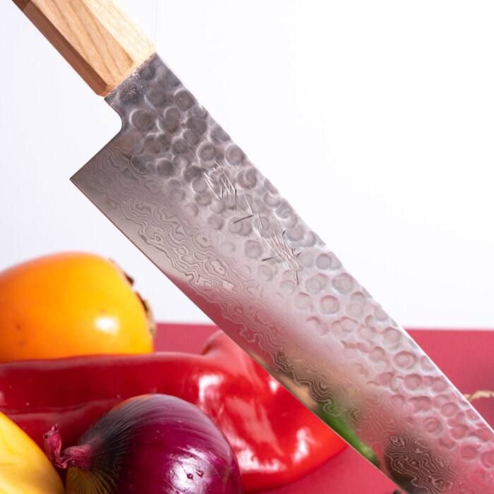 Sakai Kyuba kitchen knife steel blade cherry sakai kyuba kitchen knife damascus steel blade