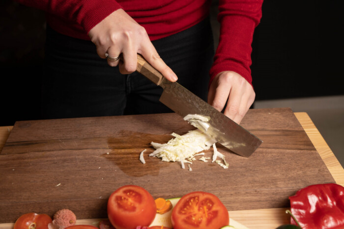 sakai kyuba brown nakiri premium japanese knife