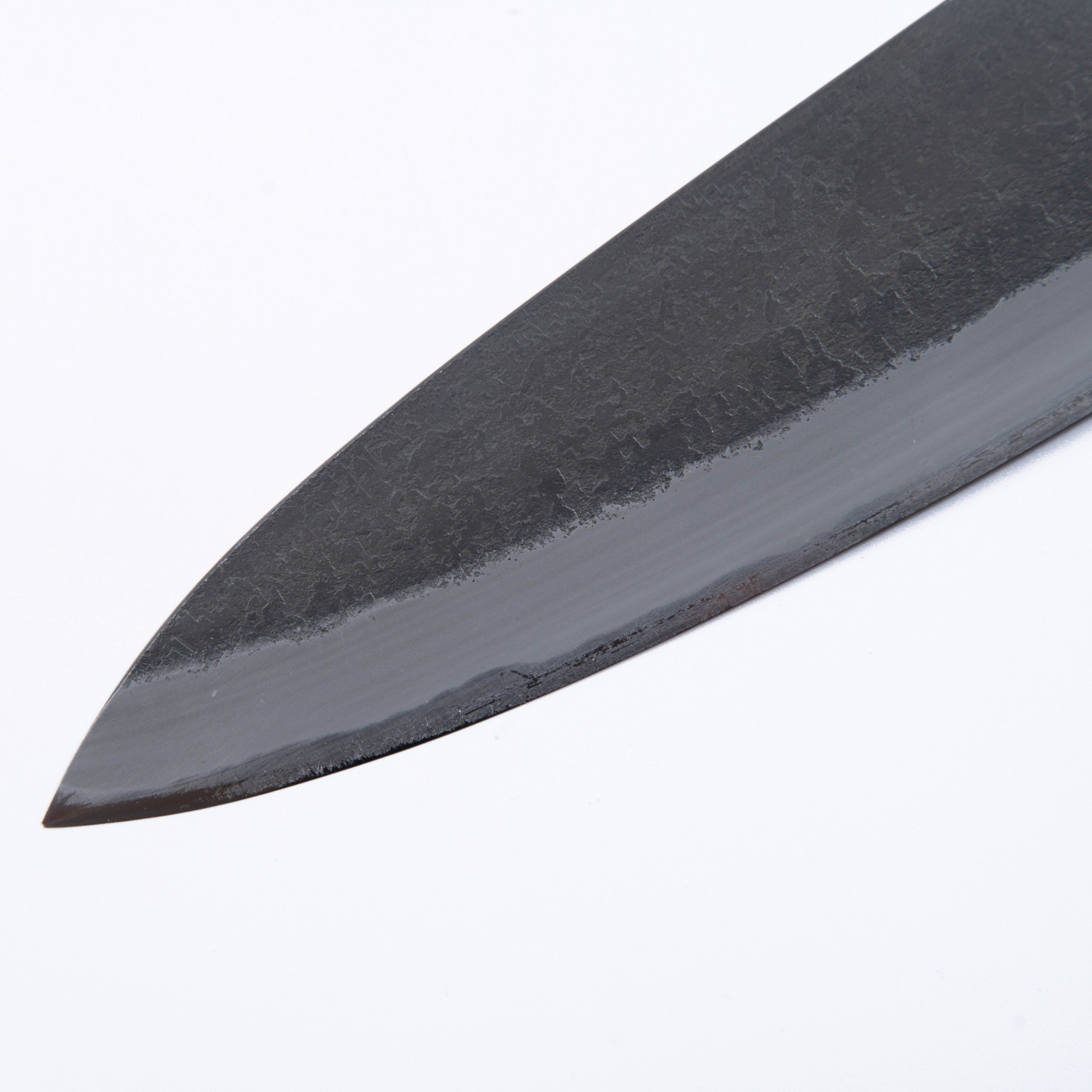 mutsumi hinoura gyuto detail kurouchi nashiji klinge spitze