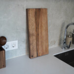 Dark Walnut kitchen cutting board- Large-standing vertically-5 Dark Walnut kitchen cutting board- Large-standing vertically-5