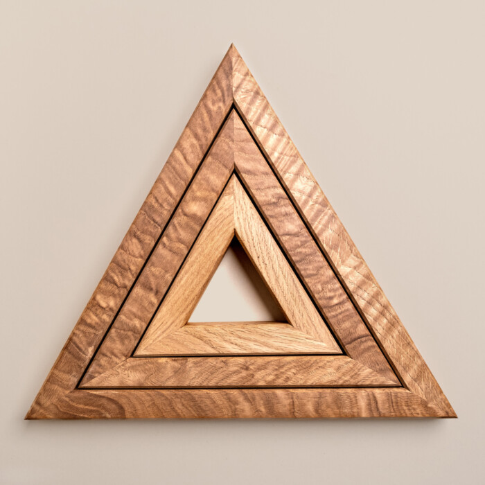 Wooden Triple Trivet Stand - Oak