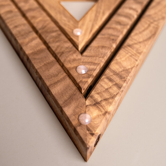 Wooden Triple Trivet Stand - Oak