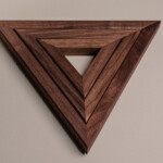 Wooden Triple Trivet Stand - Walnut