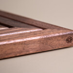 Oishya Japanese kitchen knives-28 Wooden Triple Trivet Stand - Walnut