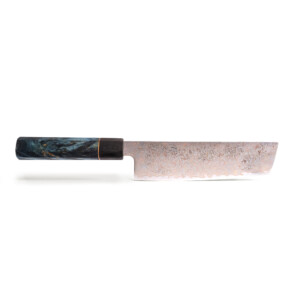 Seki Kyuba NIJI Nakiri 18cm Mediterranean Blue