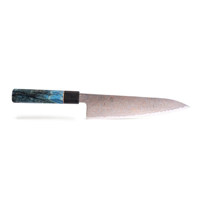 Seki Kyuba NIJI Gyuto 20cm Mediterranean Blue