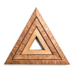 Wooden Triple Trivet Stand - Oak