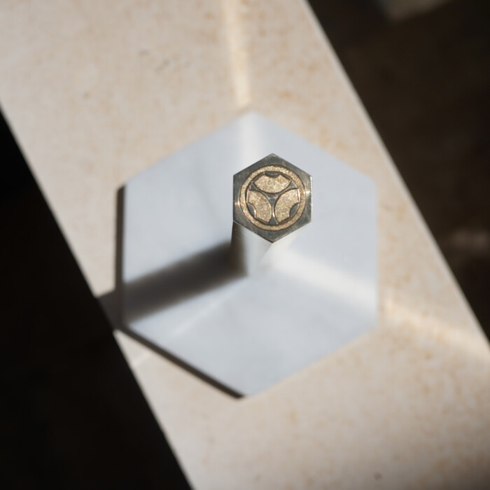 kitchen towel holder hexagonal brass marble