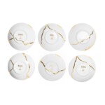 Kintsugi Sammlung Fine Bone China Porzellan Suppenteller