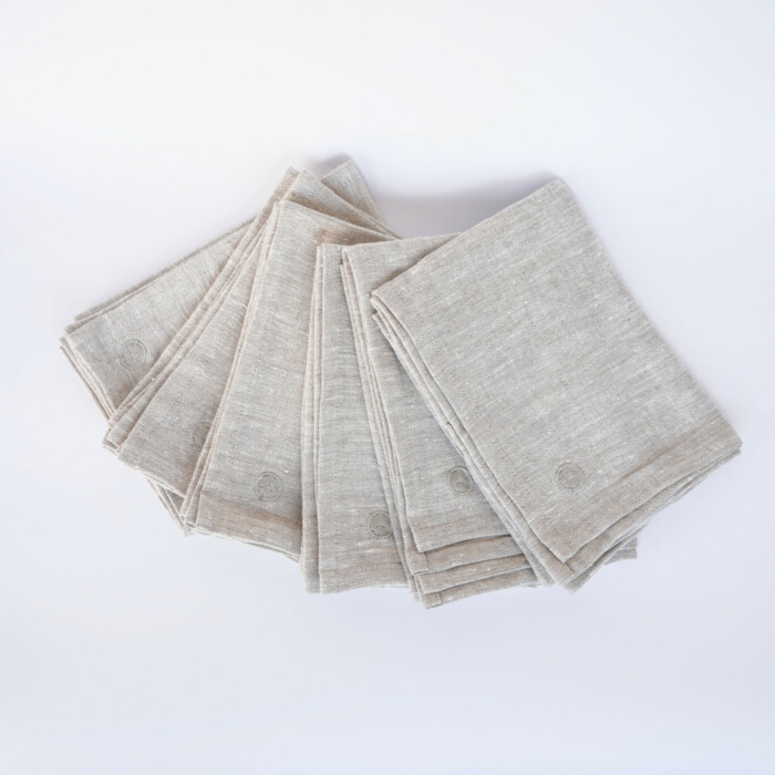 Küchenwäsche 6er-Set Geschirrtücher - Natur, Fächeraufstrich