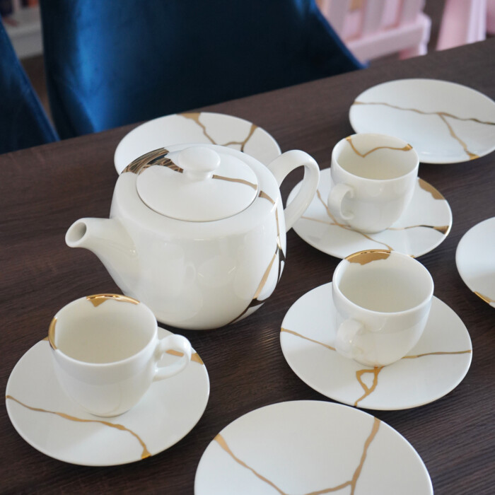 kintsugi porcelain collection fine bone china
