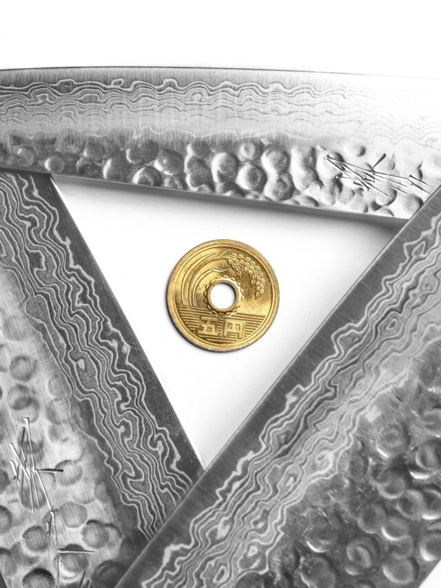 Sakai Kyuba Chefs knife Gyuto lucky coin