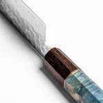 Sakai Kyuba Das Messer Klingenstärke Gravur Japanisch - Mittelmeer Blau