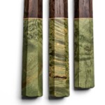 Sakai Kyuba Oishya Messer Griffe Ahorn Wurzelholz - Olive Green