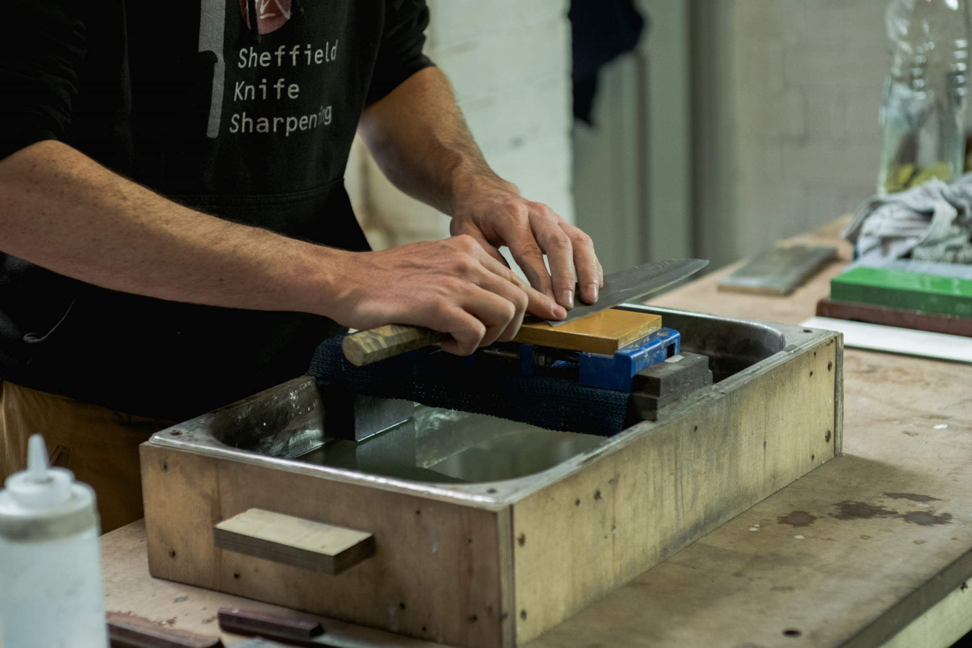 Sheffield Knife Sharpening close up