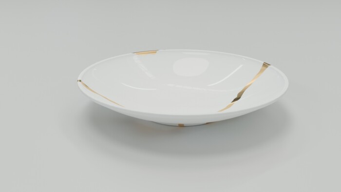 Kintsugi-Suppenteller - Teller 6