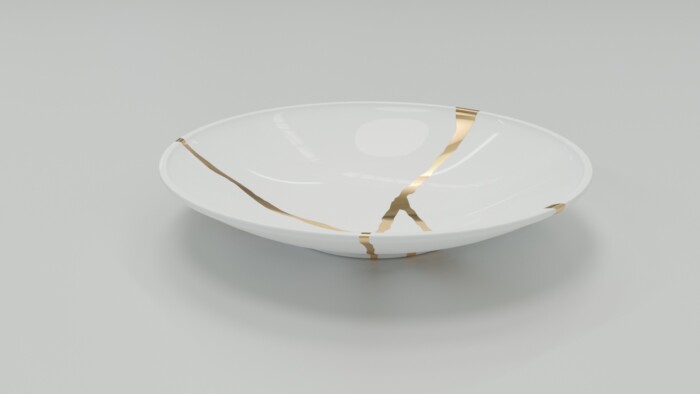 Kintsugi-Suppenteller - Teller 3