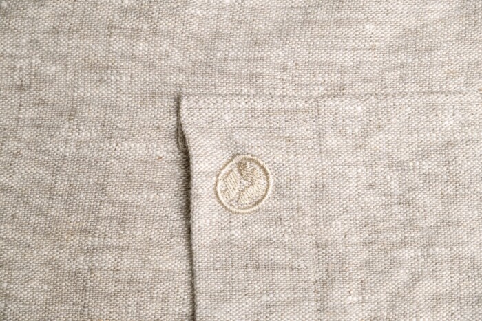 Leinen-Küchenschürze beige stonewashed