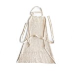 Leinen-Küchenschürze beige stonewashed