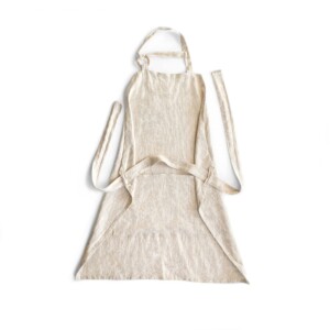 Leinen-Küchenschürze beige stonewashed