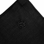 linen kitchen apron off black stonewashed linen kitchen apron off black stonewashed