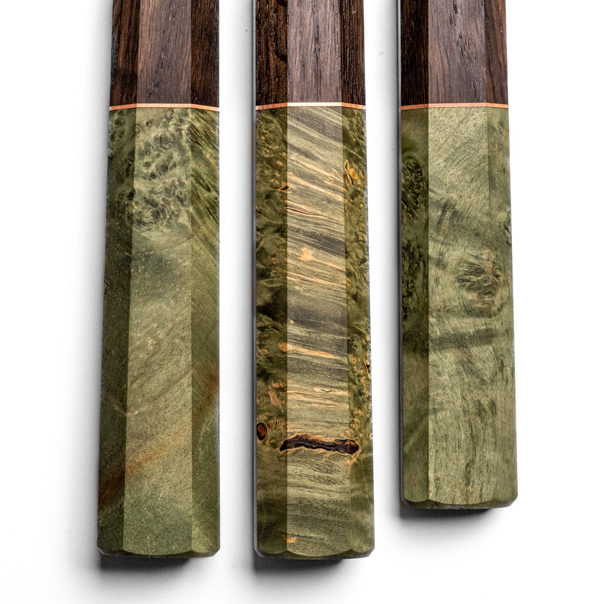 Sakai Kyuba Oishya Nakiri Gyuto Petty Knife handles - Green