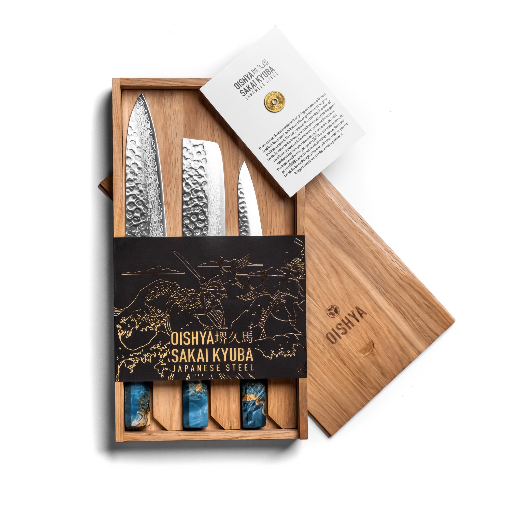 Sakai Kyuba Oishya knife decoration wooden box