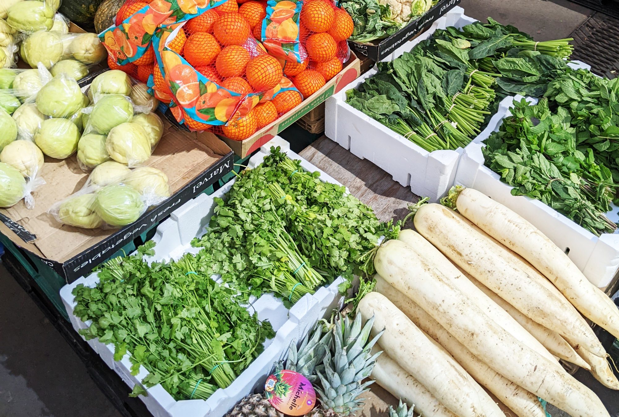 veggies london food market