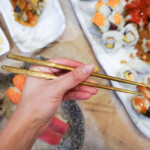 sushi brass signature handmade chopsticks japanese