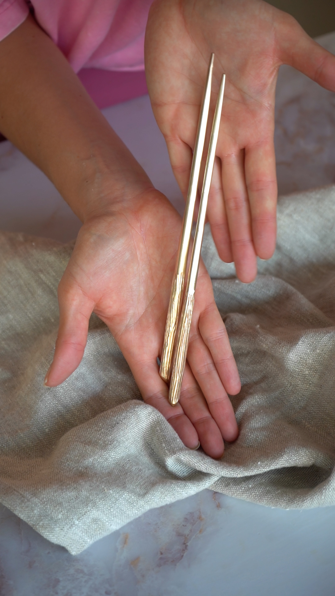 how to clean brass utensils chopsticks