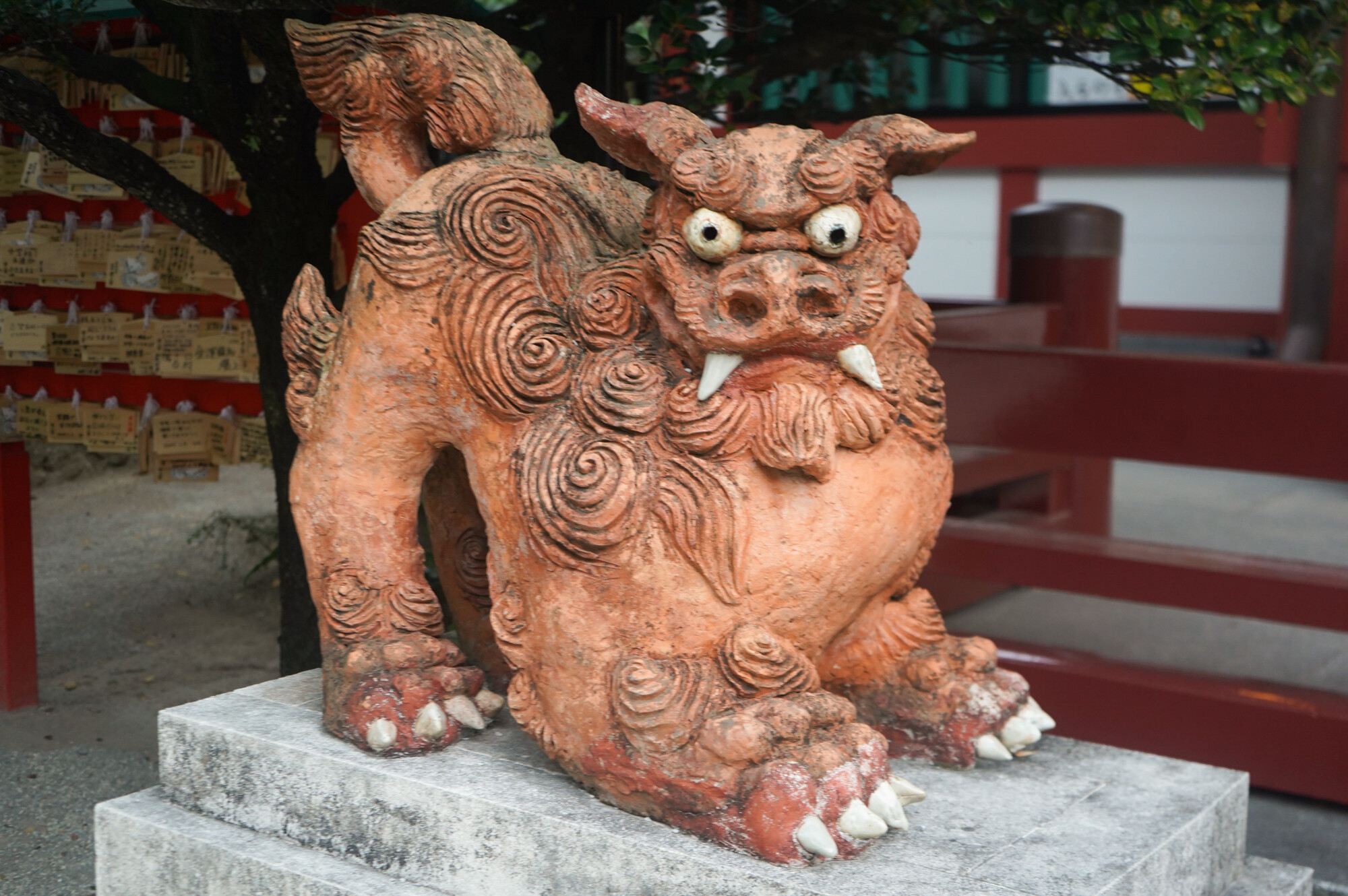 Okinawan Shisa is a traditional Ryukyuan cultural artifact and decoration derived from Chinese guardian lions