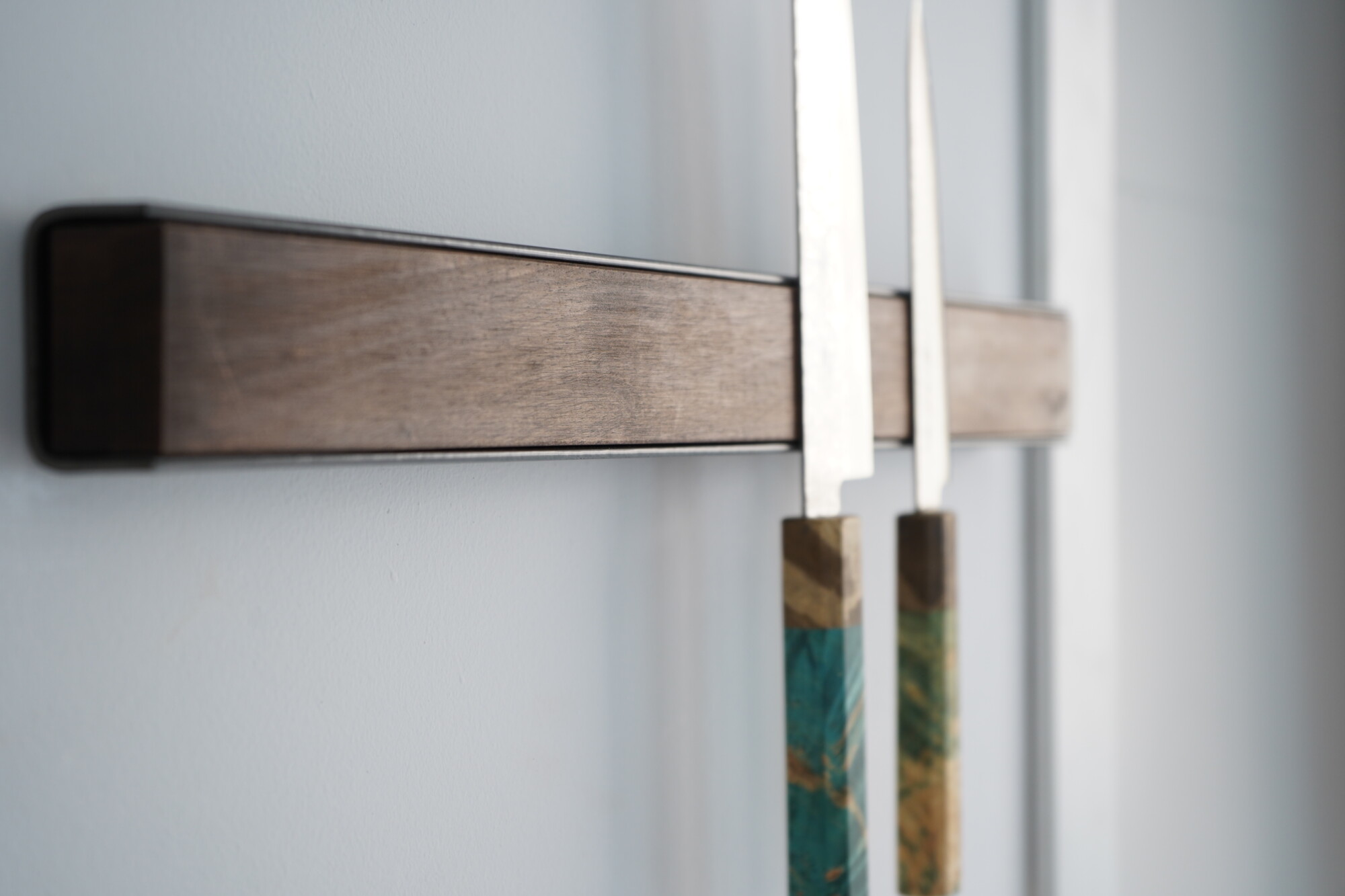 kitchen strips luxury premium magnetic wooden racks for japanese knives