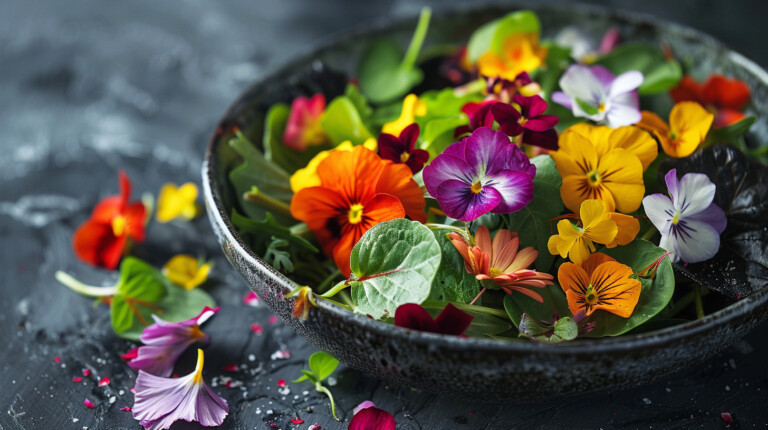 edible flowers rose marigold oishya kitchen healthy cooking