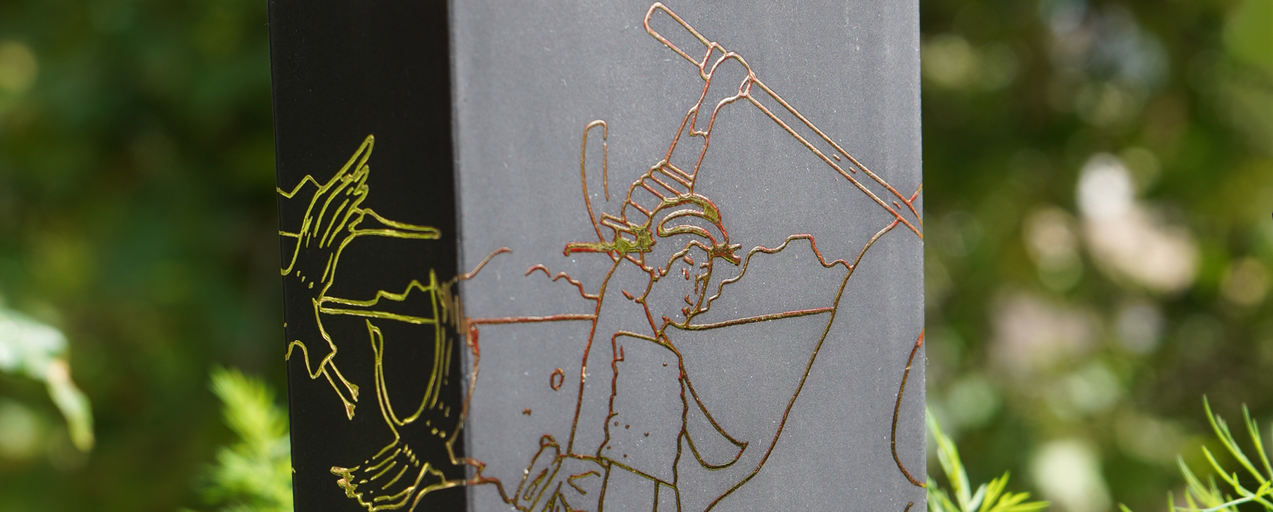 oishya illustration box featuring onna bugeisha