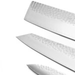 seki kyuba kata bunka nakiri petty knife set close up