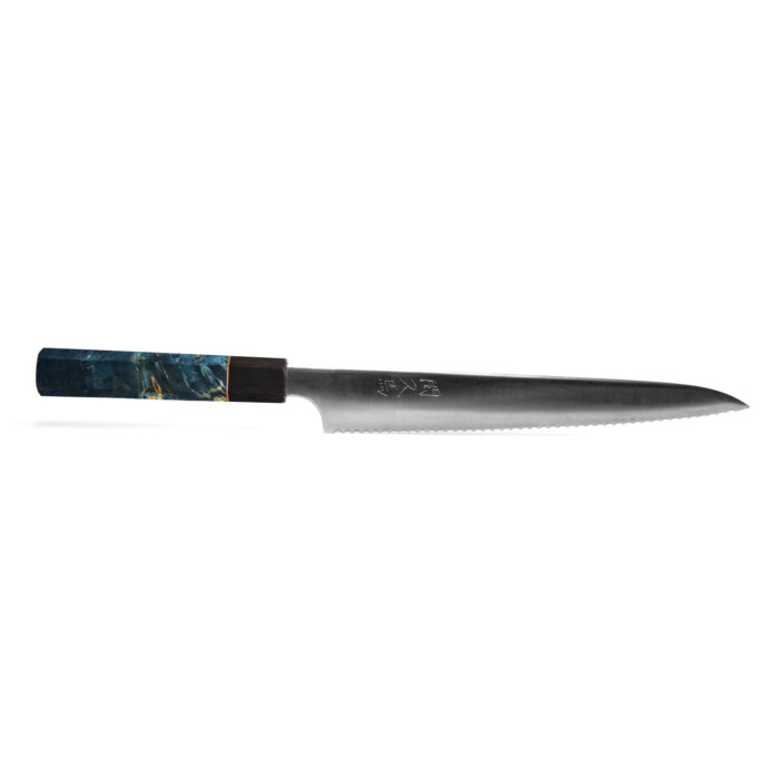 seki kyuba pan bread knife blue2 seki kyuba pan bread knife Mediterranean Blue