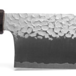 seki kyuba vegetable knife nakiri close up seki kyuba vegetable knife nakiri close up