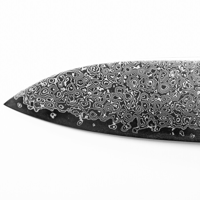 Seki Kyuba SHIN Santoku closeup Seki Kyuba SHIN Santoku closeup tip blade