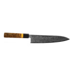 seki kyuba shin gyuto 21cm chefs knife natural brown seki kyuba shin gyuto 21cm chefs knife natural brown