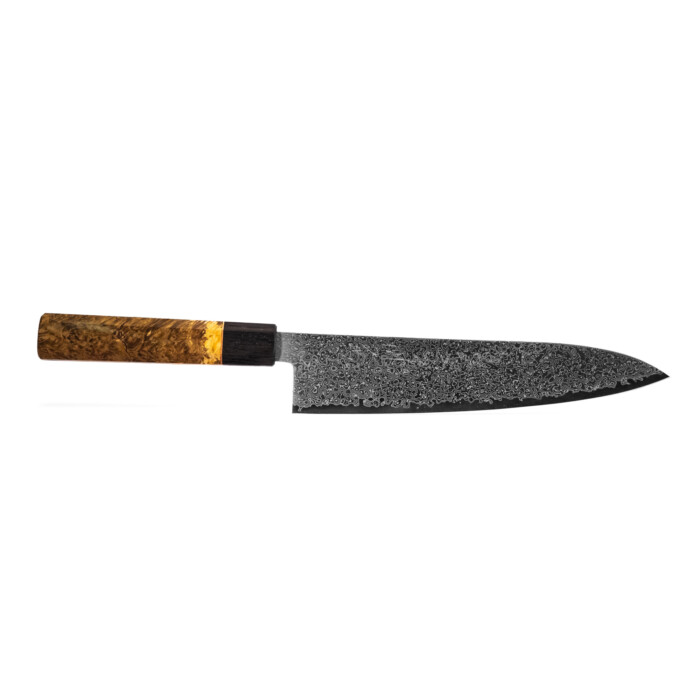 seki kyuba shin gyuto 21cm chefs knife natural brown seki kyuba shin gyuto 21cm chefs knife natural brown